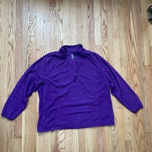 Fleece quarter zip pullover